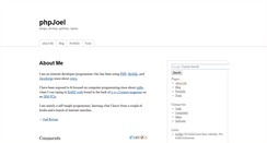 Desktop Screenshot of phpjoel.com