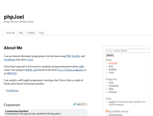 Tablet Screenshot of phpjoel.com